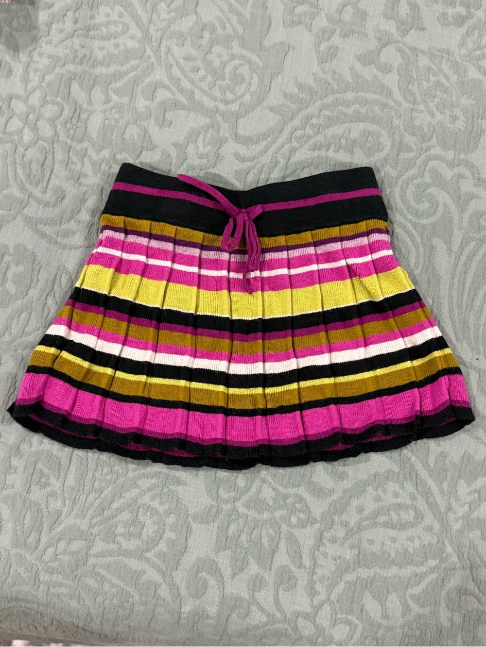 Missoni for Target Girls Striped Pleated Sweater Skirt Size XS EUC